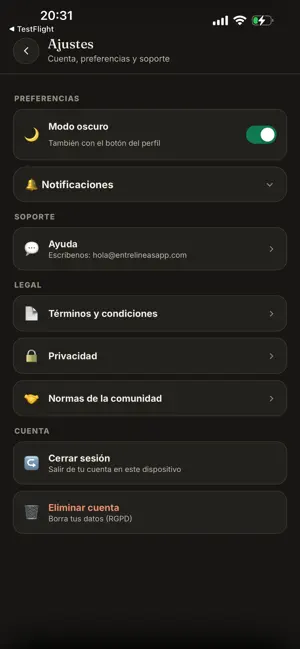 Entrelíneas screenshot 3