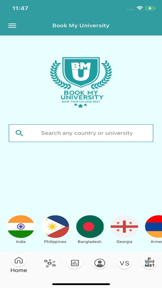 #2. Book My University (BMU) (iOS) Podle: yukti belwal