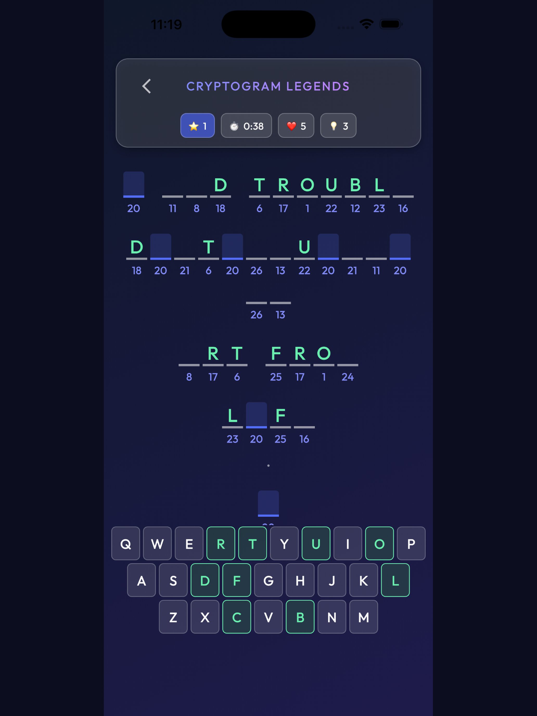 Cryptogram Legends screenshot 8