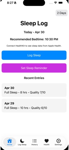 MySleep screenshot
