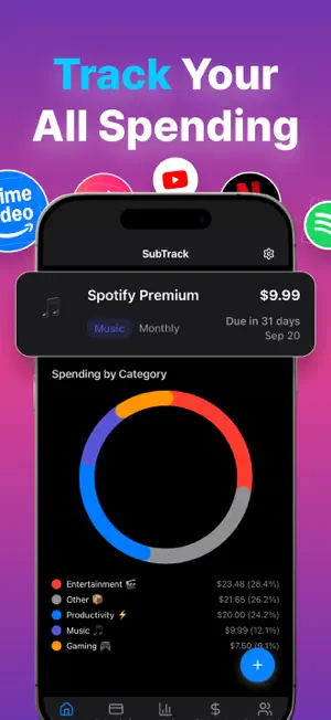 Subscription Manager : Tracker screenshot 2