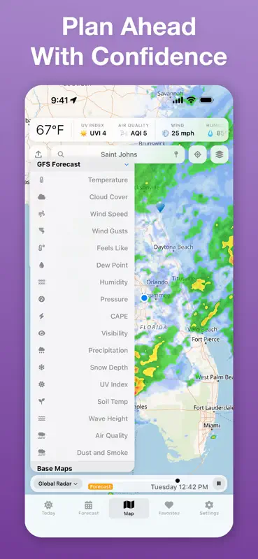 Vortix Pro: Weather Radar Maps screenshot 8 of 10