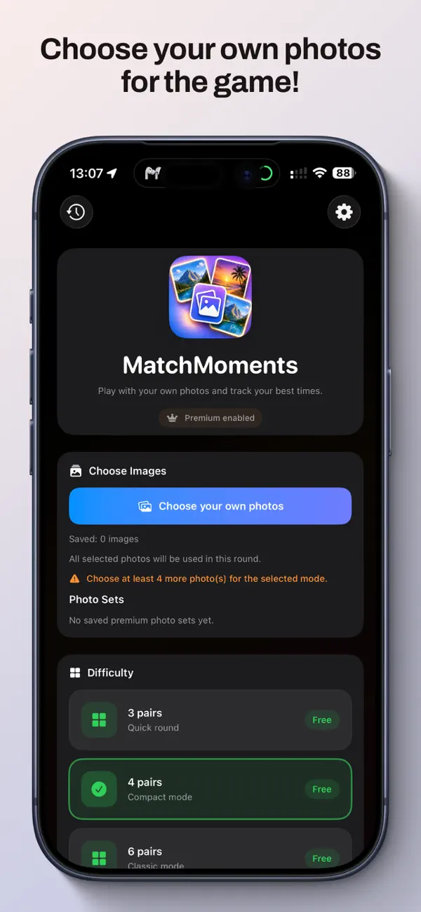 Screenshot #2 pour MatchMoments