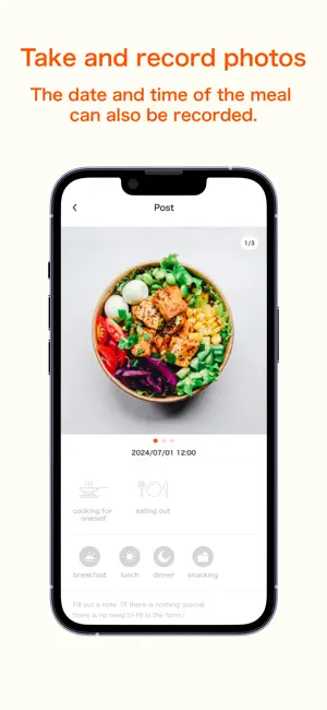 Food log app screenshot 3