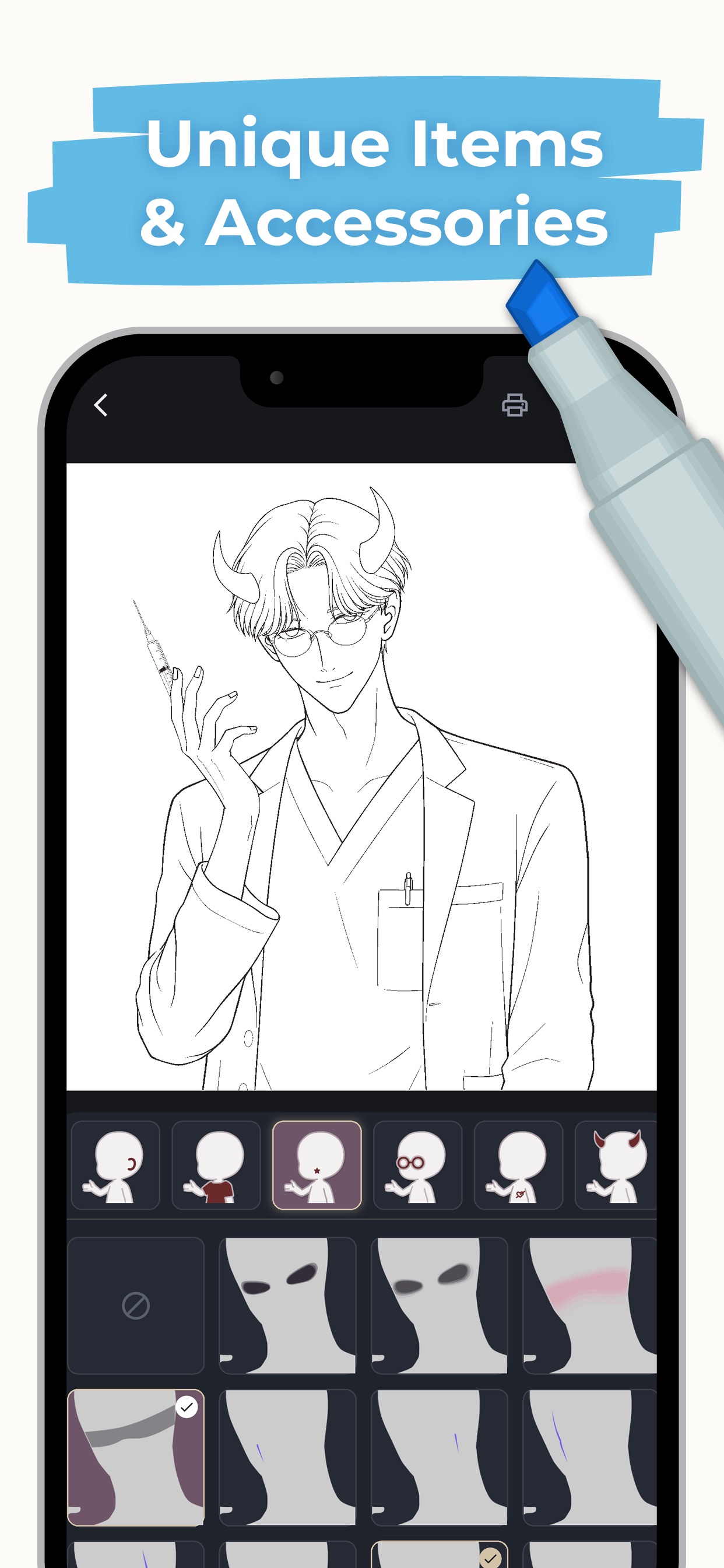 Screenshot 4 of OC Coloring Book Maker