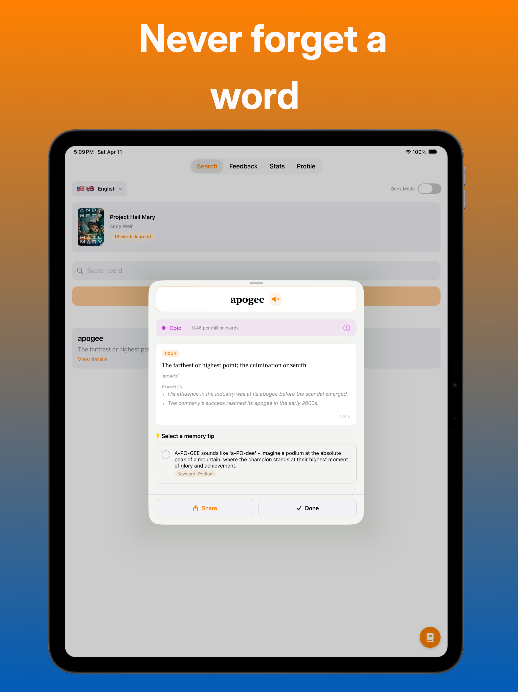 Wordshelf screenshot 7
