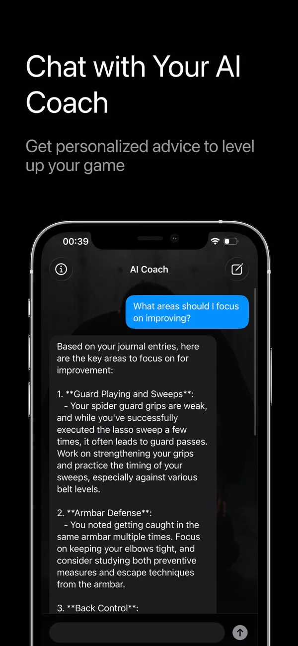 Screenshot #3 pour BJJ AI Journal