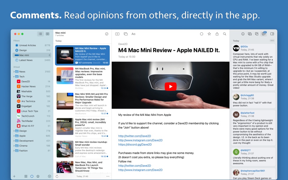 #2. News Explorer (macOS) 由: Ron Elemans