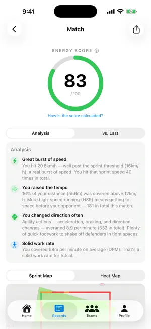 FootLog: Football GPS Tracker screenshot 4