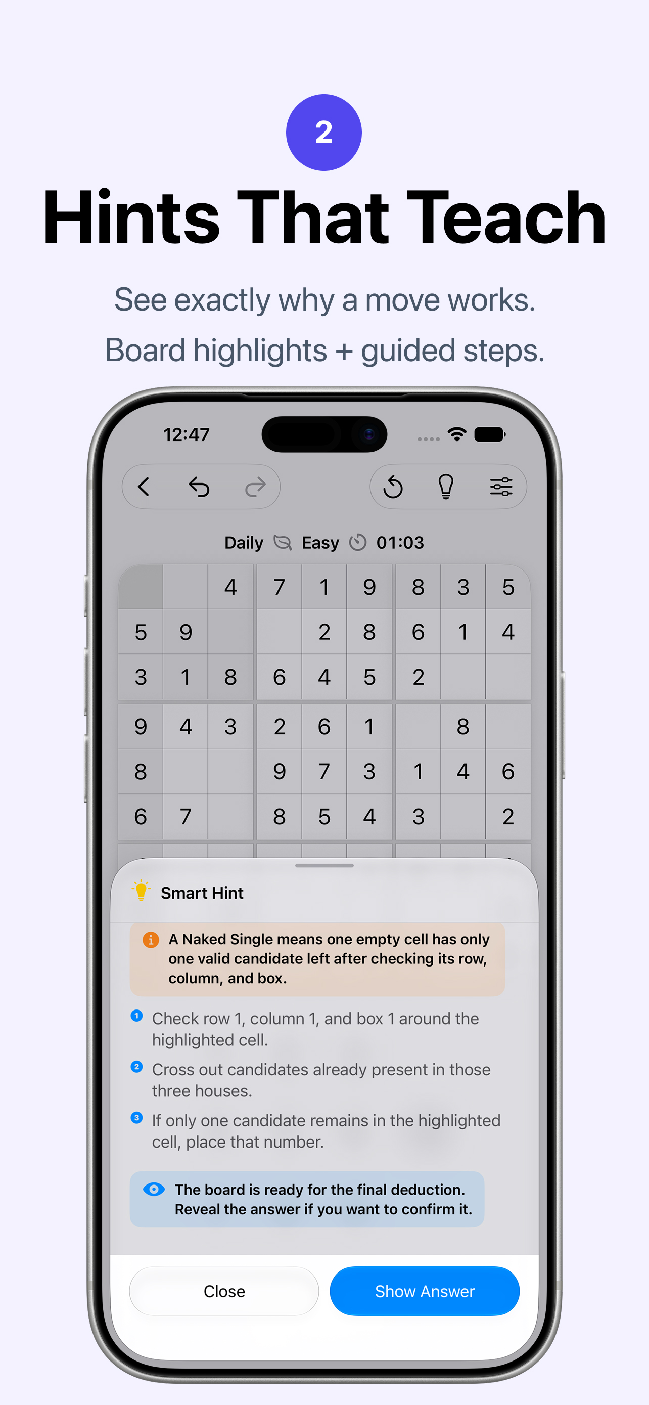 Sudoku: Classic No Ads screenshot 2