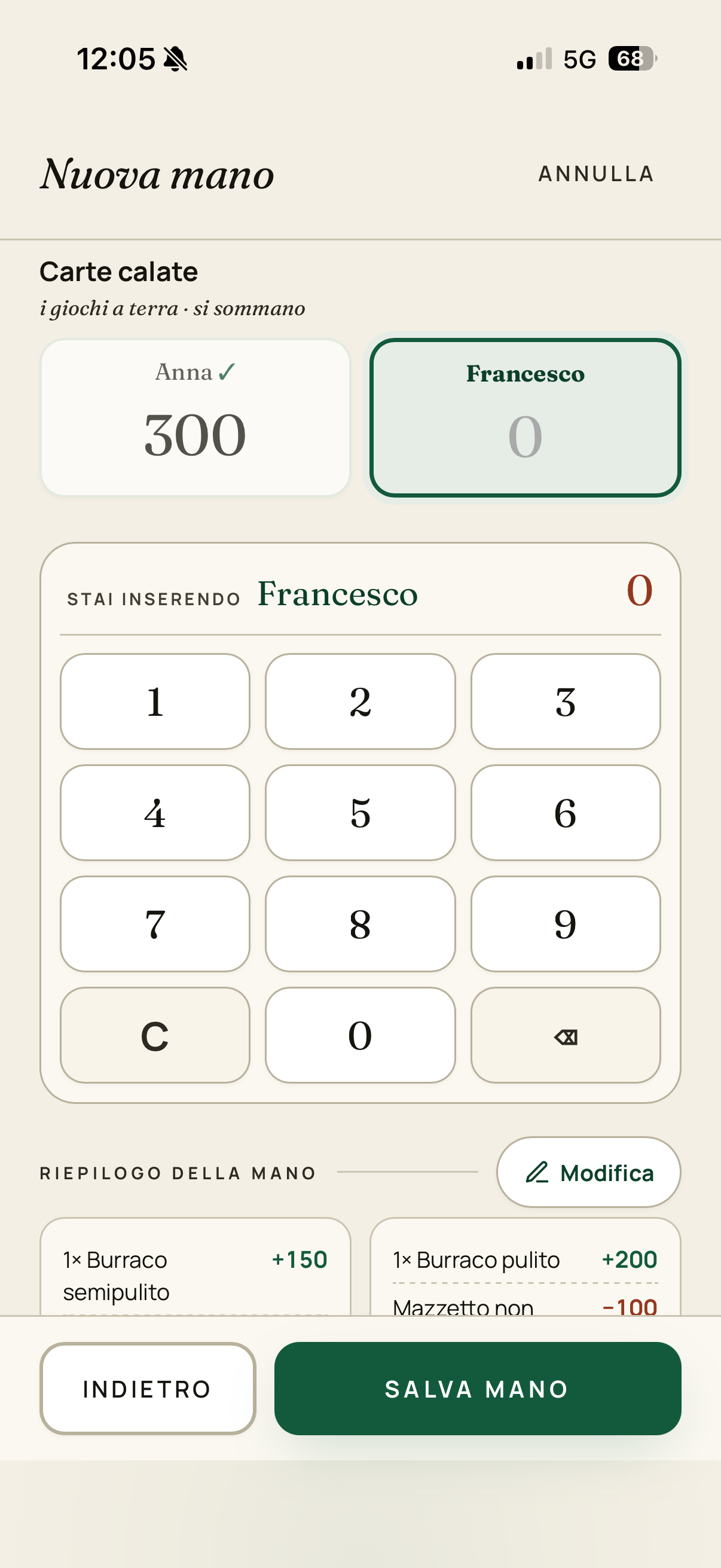 Burraco Calc screenshot 3