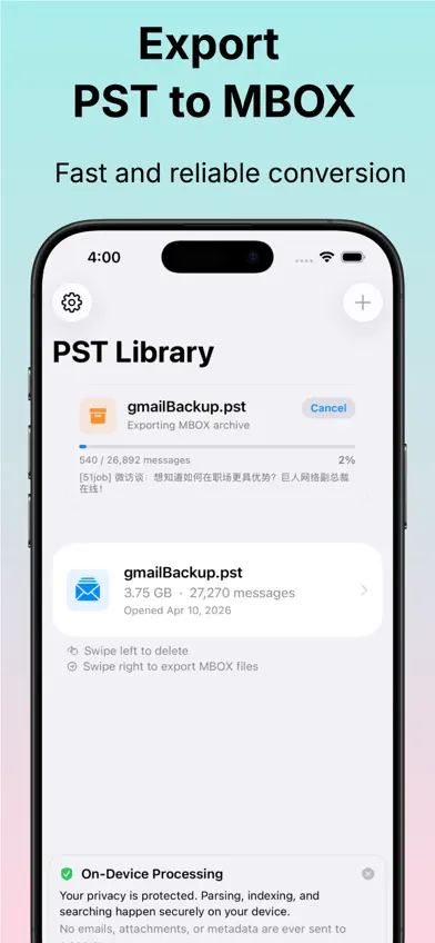 PST Mail Viewer screenshot 5