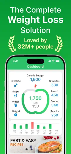 Скриншот Calorie Counter - MyNetDiary на iPhone 1