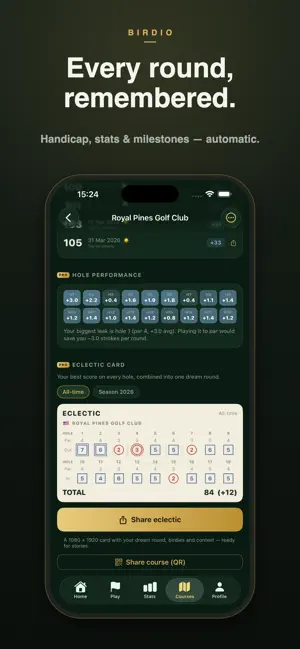 Birdio: Golf Handicap Tracker screenshot 2