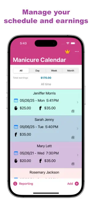 Nail Tech Appointment App screenshot 1