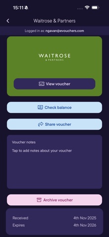Evouchers.com Screenshot 7 of 7