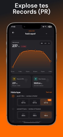 Phyzix – Muscu & PR Tracker Screenshot 5 of 5