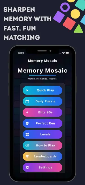 Memory Mosaic Match screenshot 1