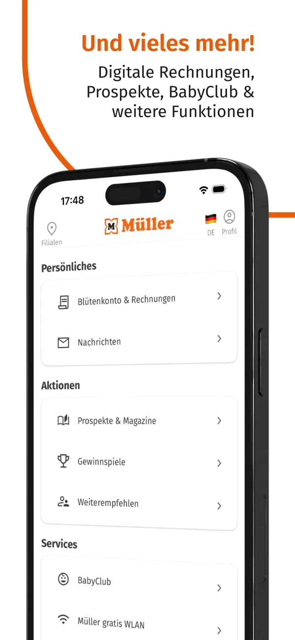 Müller iPhone App Screenshot 7 – Shopping
