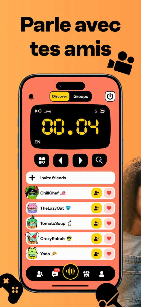 Screenshot #2 pour Walkie Talkie - All Talk App
