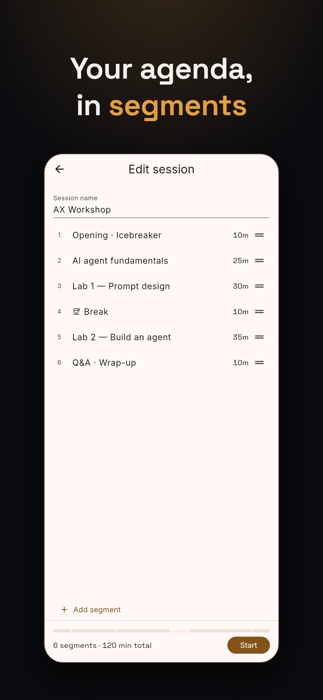 Screenshot 4 of Runsheet — Presenter Timer