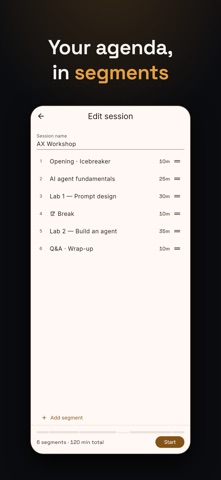 Runsheet — Presenter Timer Screenshot 4 of 5