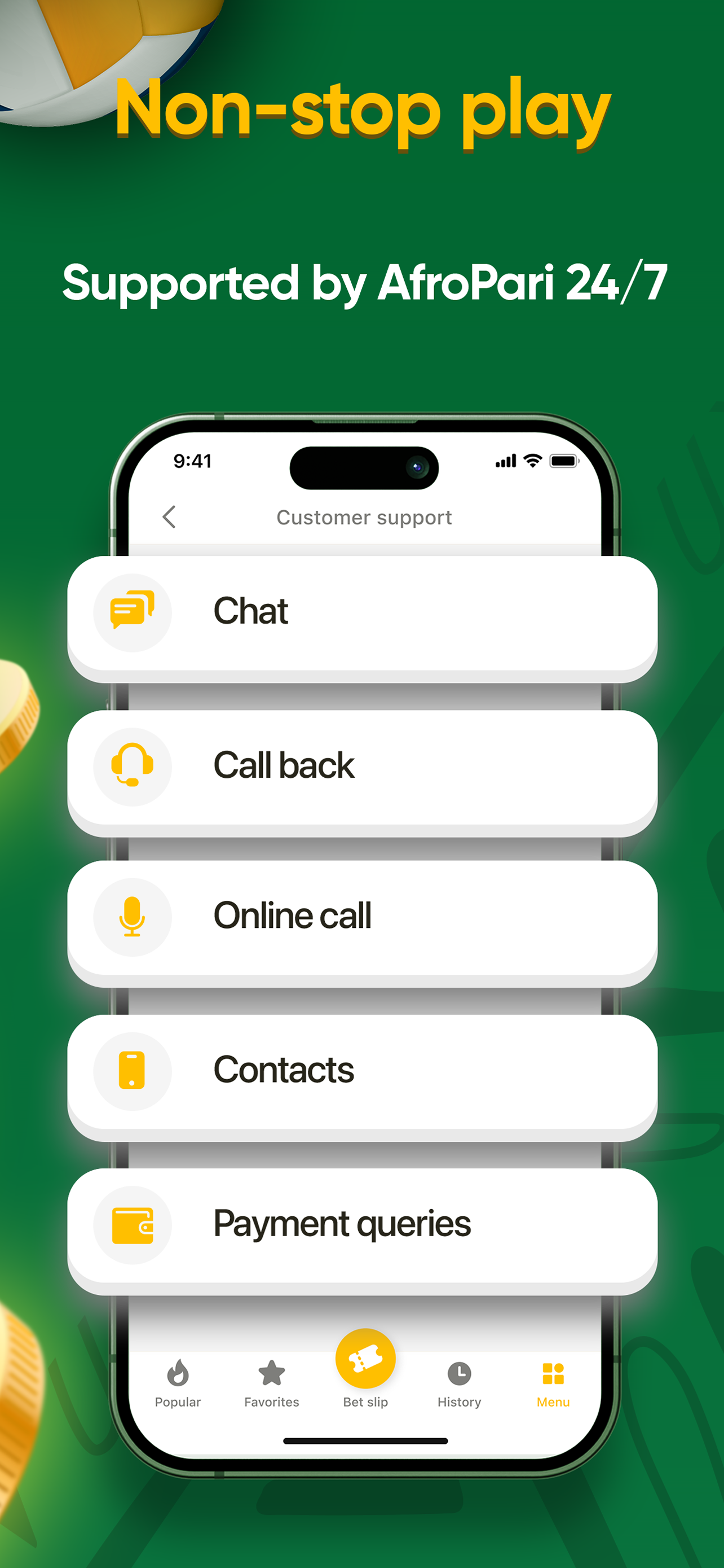 Afropari - Betting & Casino screenshot 6