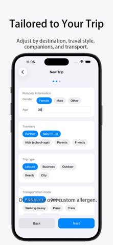 Trip Packing List screenshot