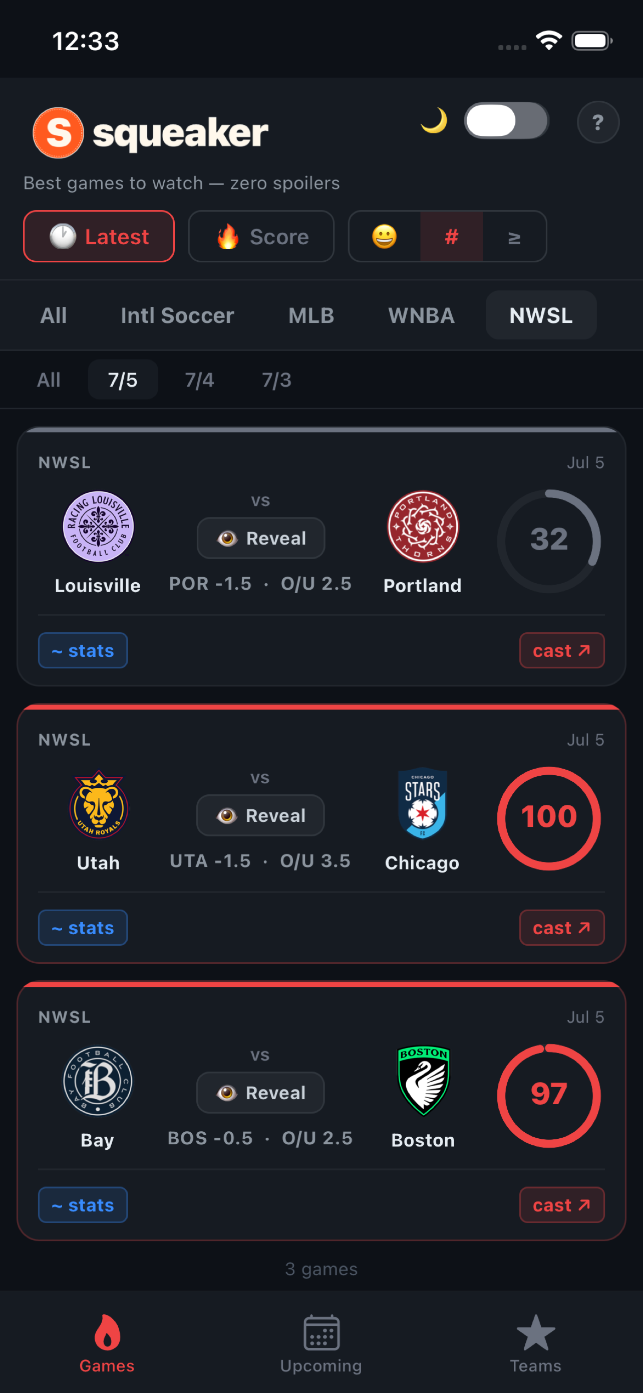 Squeaker Sports screenshot 5