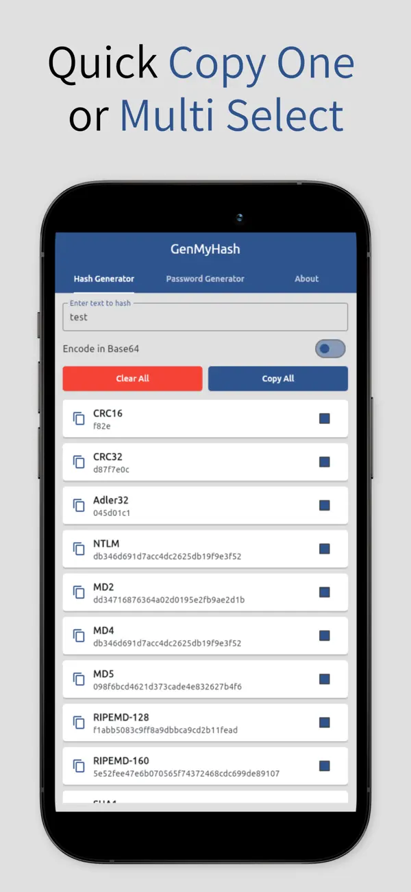 #1. GenMyHash (iOS) Podle: Seth Aikens
