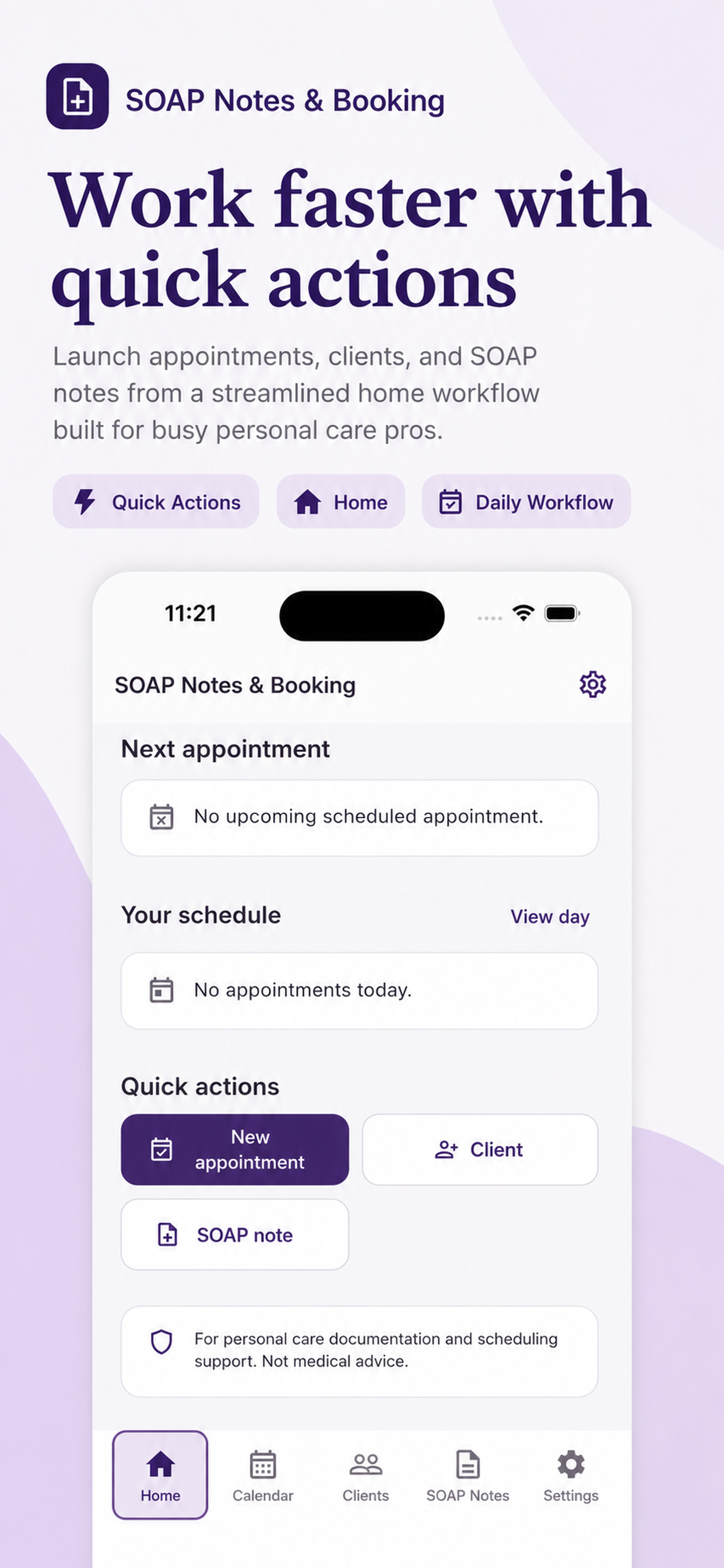 SOAP Notes & Booking screenshot 7