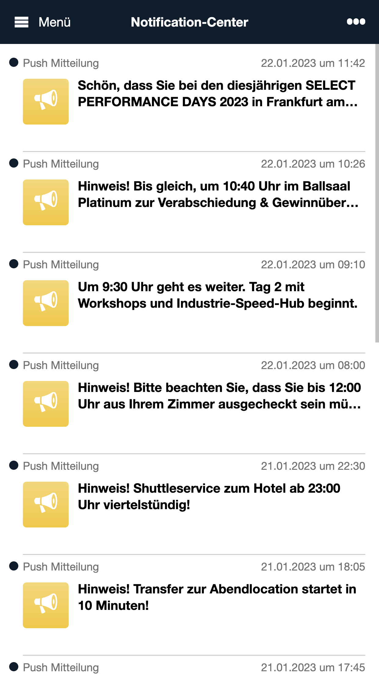 Select Event