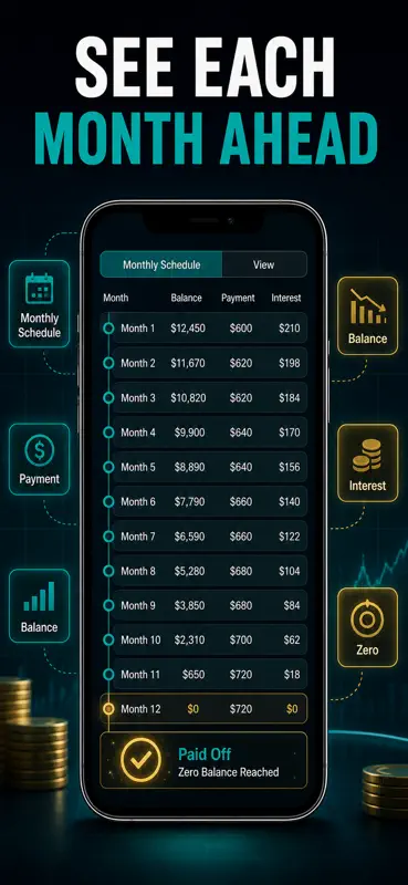 Debt Free Date Payoff Planner screenshot 3 of 10