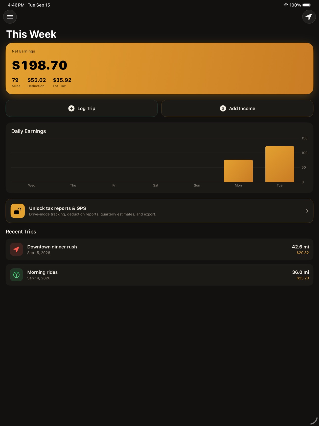Screenshot 6 of GigMile: Mileage & Gig Income