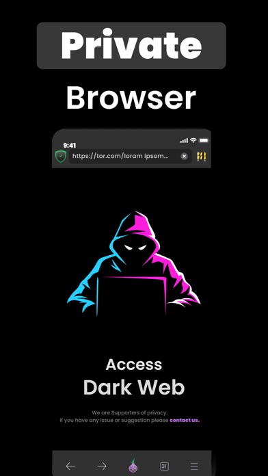 Onion TOR Browser +VPN Privacy Screenshot