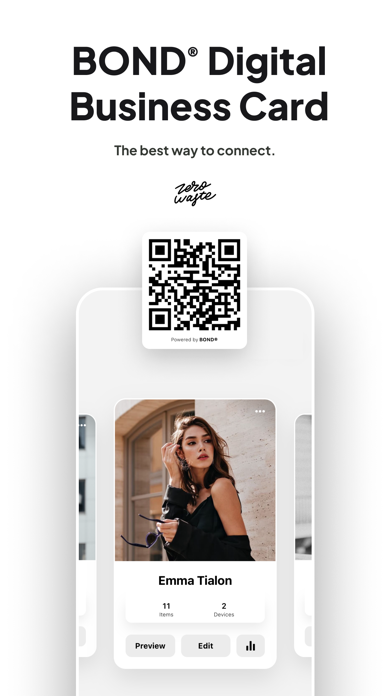 Bond – Digital Business Card Screenshot