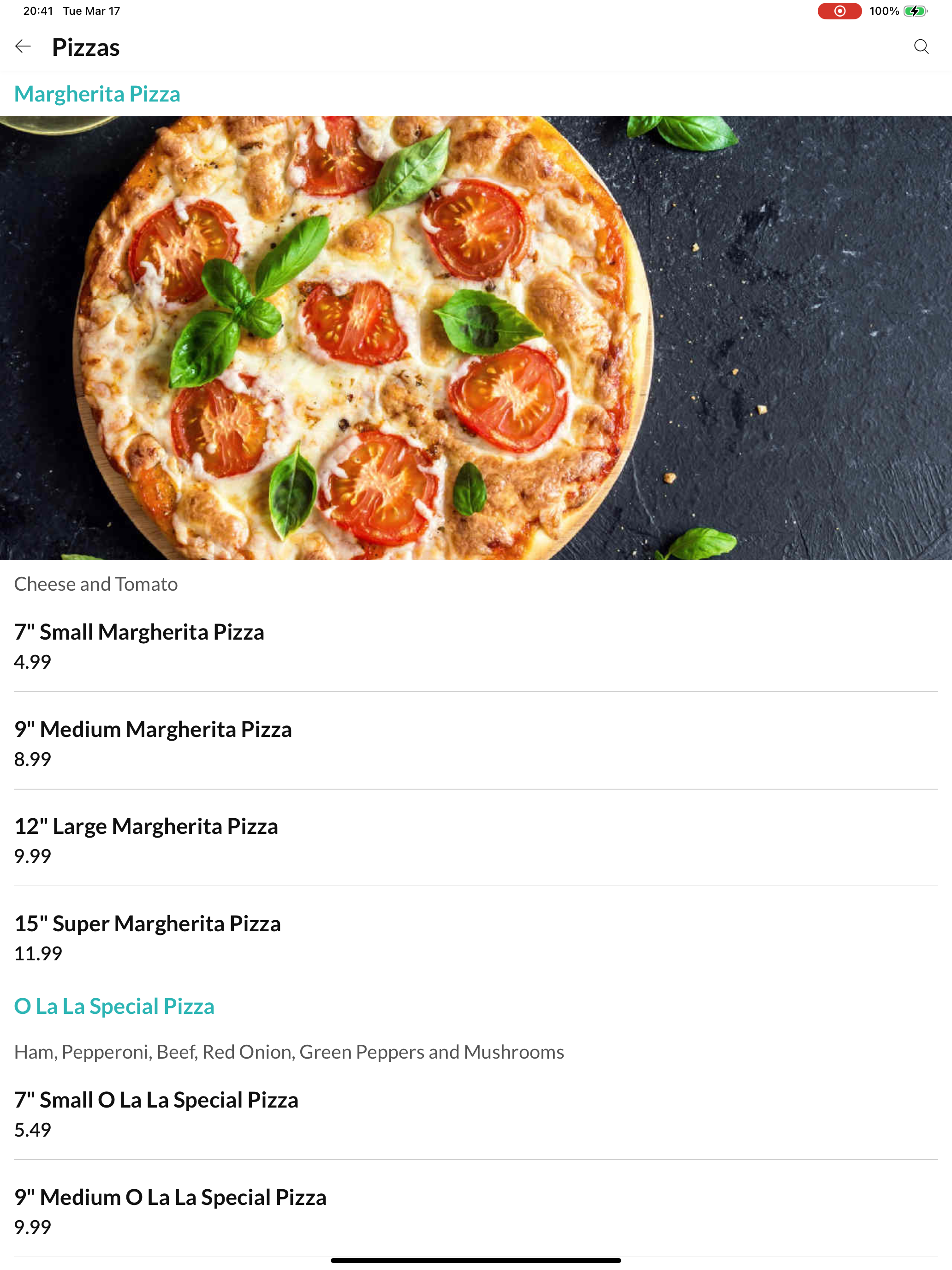 O La La Pizza