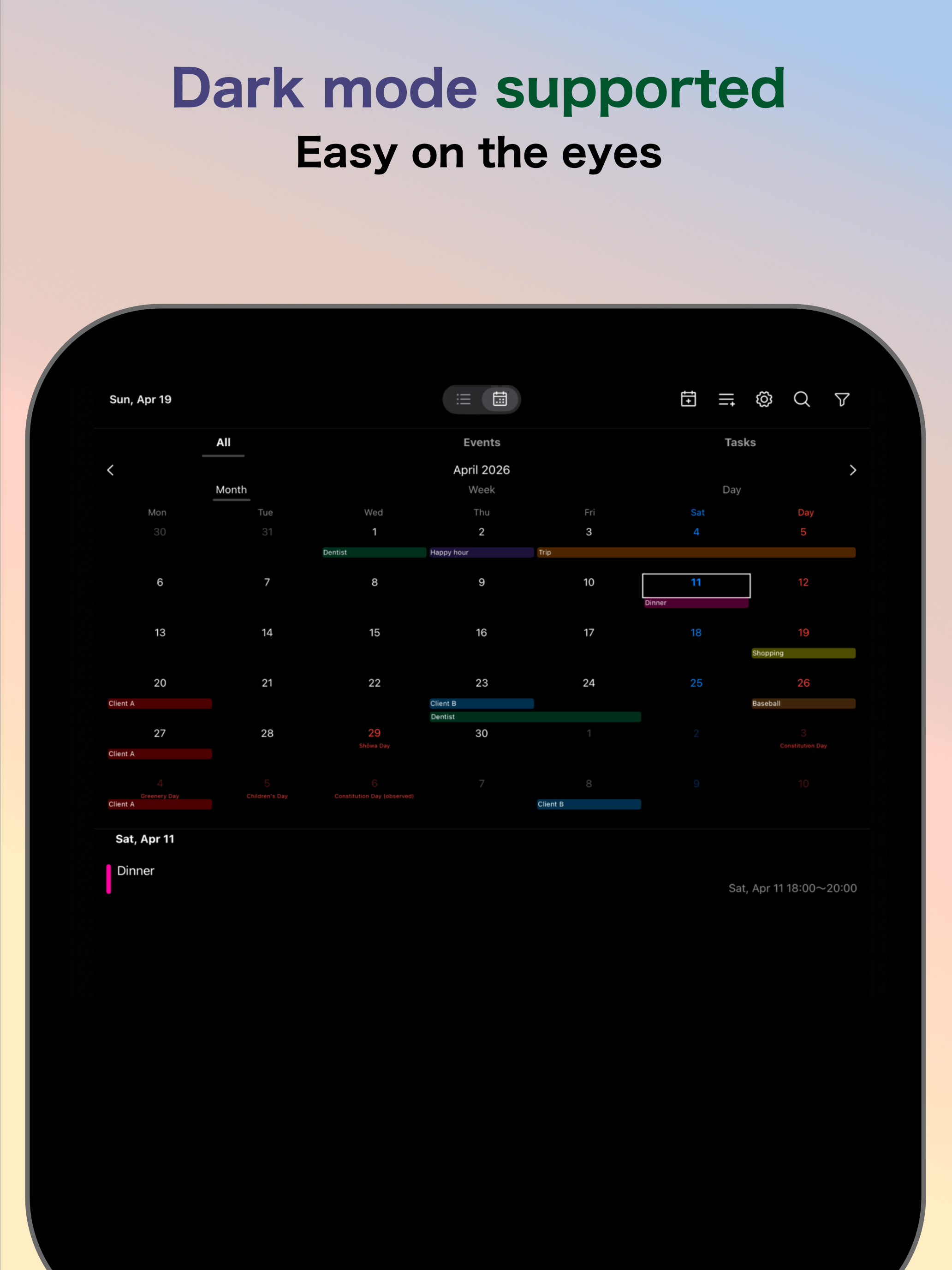 Aupath: Tasks & Calendar