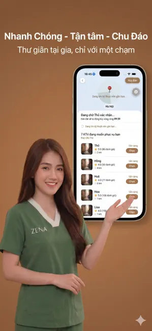 Zena - Massage tại nhà 24/7 iPhone screenshot 3