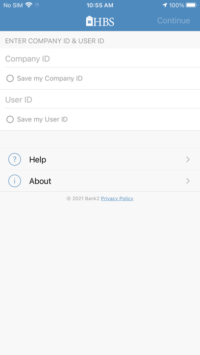 HBS Business Mobile Screenshot