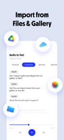 Transcribe: Speech to Text, AI screenshot