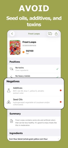 Olive Food Scanner Screenshot 2 of 4
