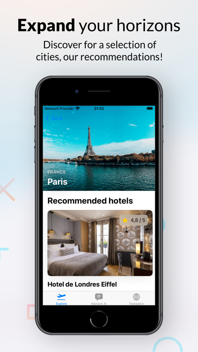 Horizons: AI travel assistant Screenshot