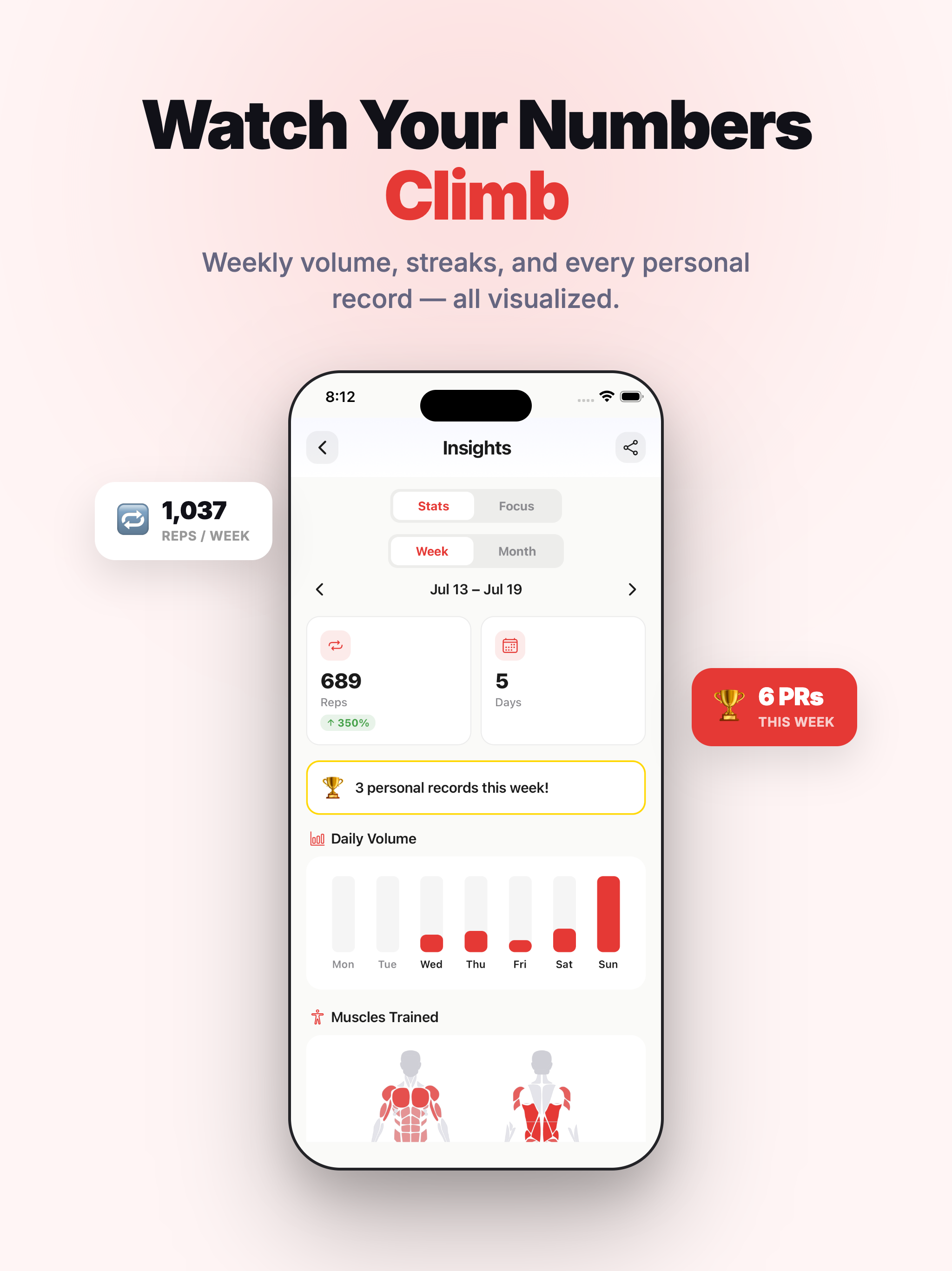 OneRep: Workout Tracker & PRs screenshot 11