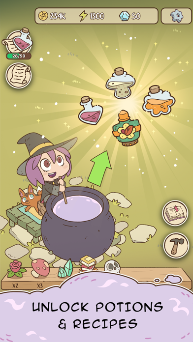 Potions & Spells: Idle Witches Screenshot