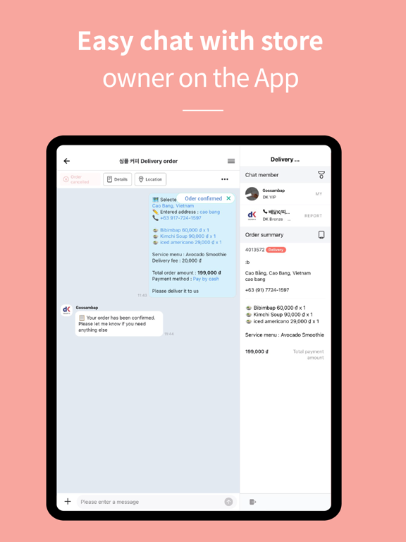 DELIVERY K iPad screenshot 2 - Lifestyle app