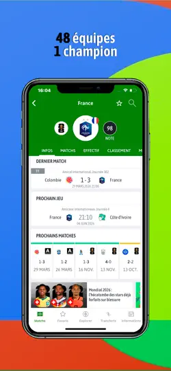 Capture d'écran de BeSoccer: Résultats Du Foot sur iPhone 2