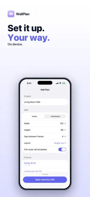 WallPlan: Gallery Wall Planner screenshot 2
