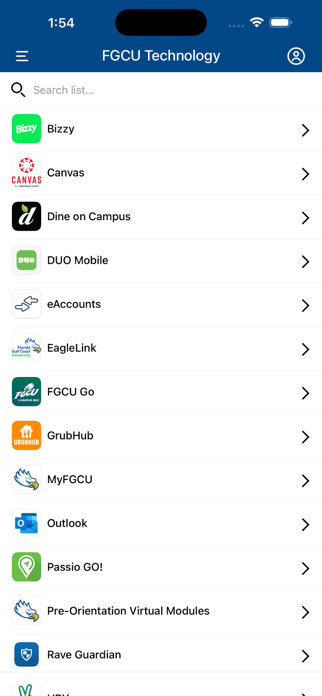 FGCU Event Guidebook Screenshot 2 of 3