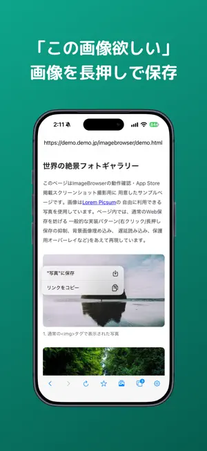ImageBrowser | 画像保存特化ブラウザ screenshot 1